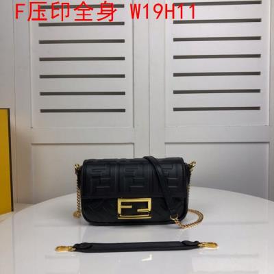 wholesale quality fendi bags full embossed f logo black