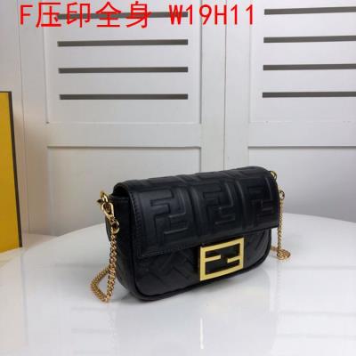 wholesale quality fendi bags full embossed f logo black