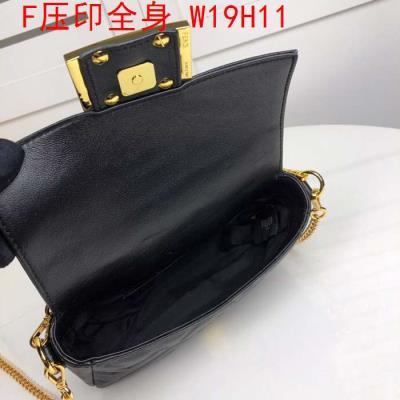 wholesale quality fendi bags full embossed f logo black