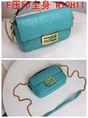 wholesale quality fendi bags full embossed f logo blue