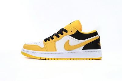 wholesale quality air jordan 1 low university gold