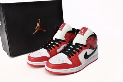 wholesale quality air jordan 1 mid gym red