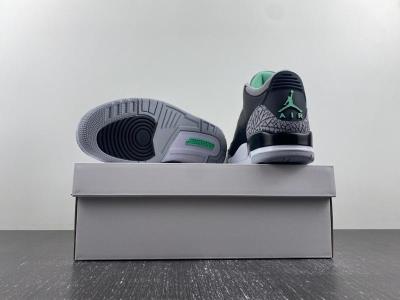 wholesale quality air jordan 3 green glow