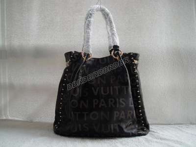 discount louis vuitton handbags leather 1067 black wholesale