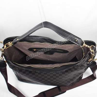 discount louis vuitton handbags leather n95006 black wholesale