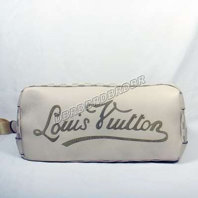 discount louis vuitton handbags leather n95006 white wholesale