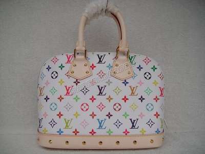 discount louis vuitton handbags monogram multicolore m92647 white wholesale