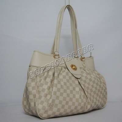 discount louis vuitton handbags leather n45714 beige white wholesale