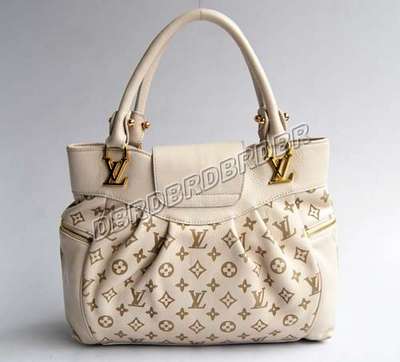 discount louis vuitton handbags leather m98874 beige white wholesale