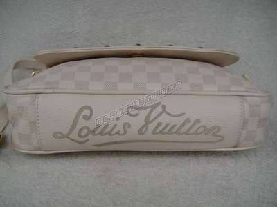 discount louis vuitton handbags leather n1057 beige white wholesale