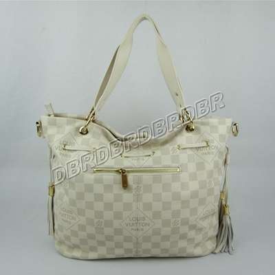 discount louis vuitton handbags leather n41299 white wholesale