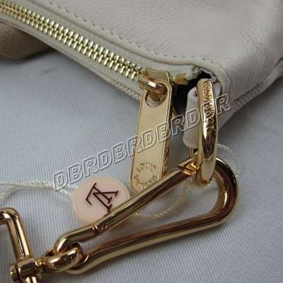 discount louis vuitton handbags leather n9872 beige white wholesale