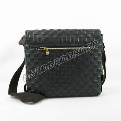 discount louis vuitton handbags leather n91211 black wholesale