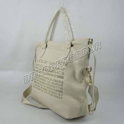 discount louis vuitton handbags leather m92992 beige white wholesale