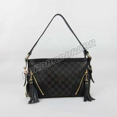 Discount Louis Vuitton Handbags Leather N96883 black Wholesale