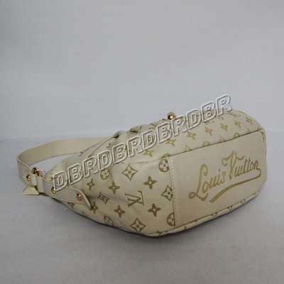 discount louis vuitton handbags leather m96018 beige white wholesale