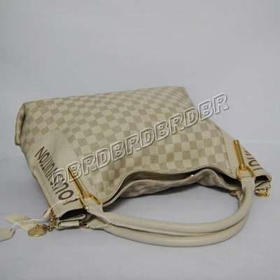 discount louis vuitton handbags leather n96113 beige white wholesale