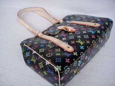 discount louis vuitton handbags monogram multicolore m40095 black wholesale