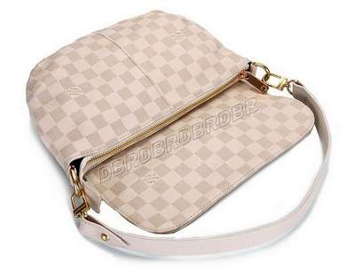 discount louis vuitton handbags leather n95805 beige white wholesale