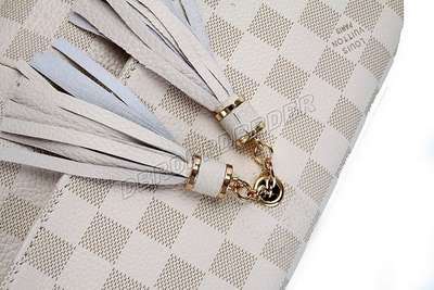 discount louis vuitton handbags leather n95805 beige white wholesale