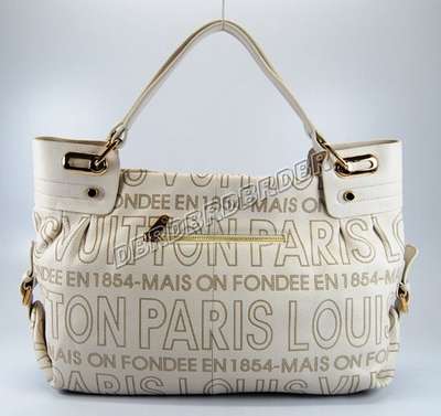 discount louis vuitton handbags leather m95132 beige white wholesale