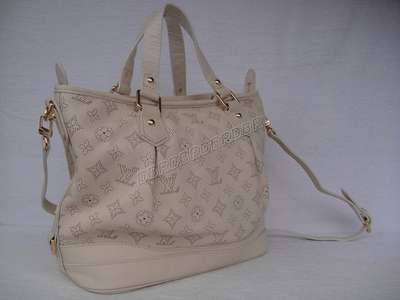 discount louis vuitton handbags monogram mahina m93175 beige wht wholesale