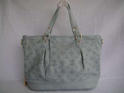 Discount Louis Vuitton Handbags Monogram Mahina M93176 blue Wholesale