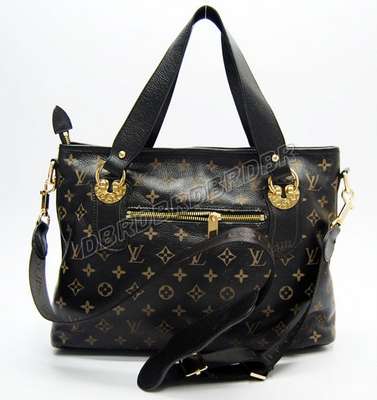 Discount Louis Vuitton Handbags Leather M95824 monogram black Wholesale