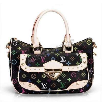 discount louis vuitton handbags monogram multicolore m40126 black wholesale