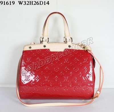 Discount Louis Vuitton Handbags Monogram Vernis M91619 Red Monogram Wholesale