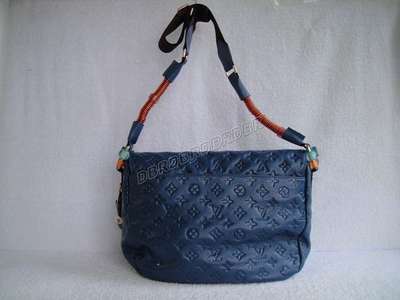 discount louis vuitton handbags leather m95381 satchel blue wholesale