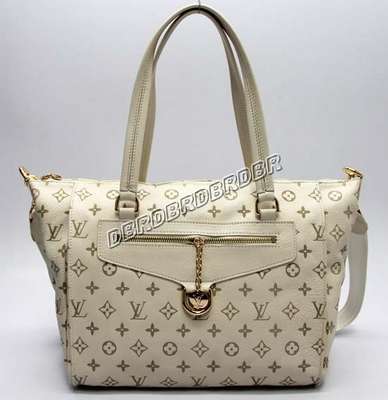 Discount Louis Vuitton Handbags Leather M98034 beige white Wholesale