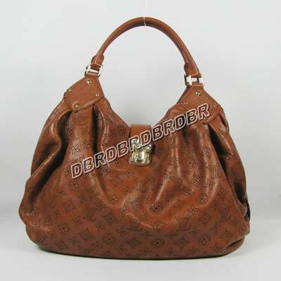 Discount Louis Vuitton Handbags Monogram Mahina M93441 yellowish brown Wholesale