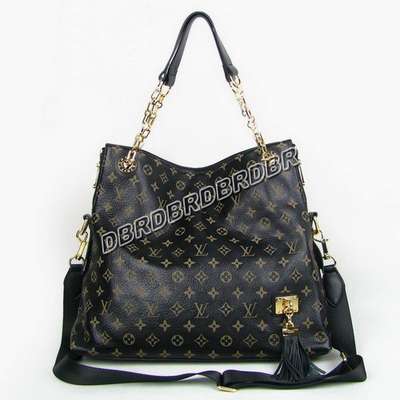 Discount Louis Vuitton Handbags Leather M95130 monogram black Wholesale