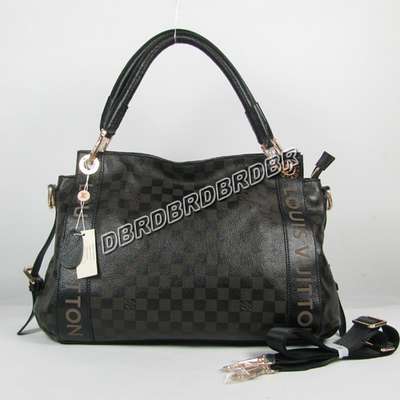 Discount Louis Vuitton Handbags Leather N95178 black Wholesale