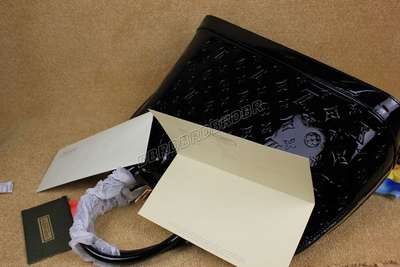 discount louis vuitton handbags monogram vernis m93625 black wholesale