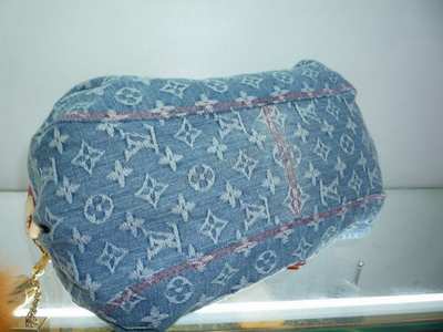 discount louis vuitton handbags monogram denim m40416 blue wholesale