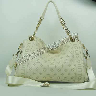 Discount Louis Vuitton Handbags Leather M95178 beige white Wholesale