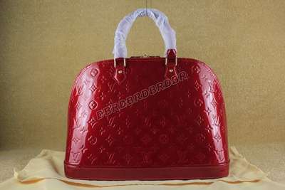 discount louis vuitton handbags monogram vernis m93625 red wholesale