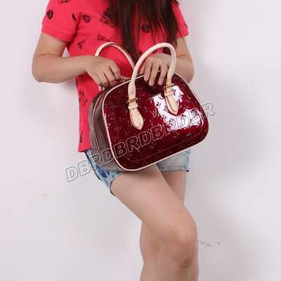 discount louis vuitton handbags monogram vernis m93513 purplish red wholesale