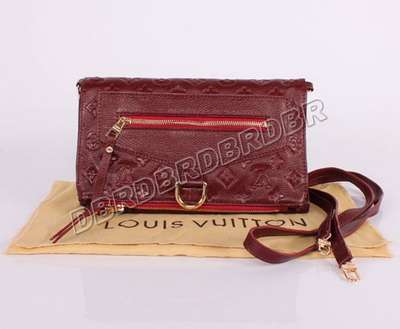 Discount Louis Vuitton Handbags Monogram Empreinte M93248 purplish red Wholesale