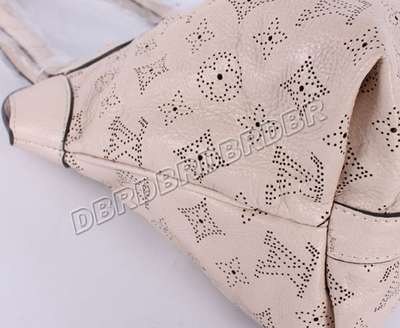 discount louis vuitton handbags monogram mahina m93465 beige white wholesale