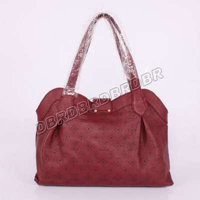 discount louis vuitton handbags monogram mahina m93465 purplish red wholesale