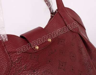 discount louis vuitton handbags monogram mahina m93465 purplish red wholesale