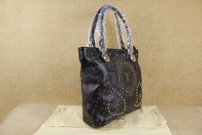 discount louis vuitton handbags leather m98031 black wholesale