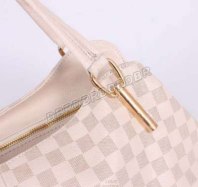 discount louis vuitton handbags leather m92808 beige white wholesale