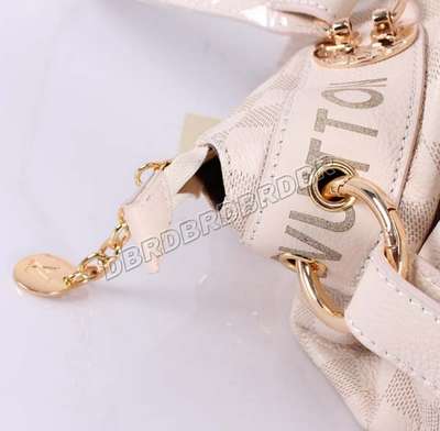 discount louis vuitton handbags leather m93083 beige white wholesale