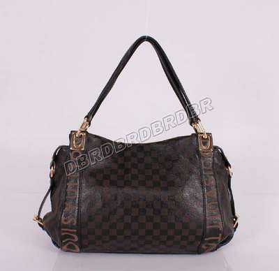 discount louis vuitton handbags leather m96698 black/gray wholesale