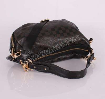 discount louis vuitton handbags leather m98016 black/gray wholesale