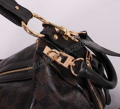 discount louis vuitton handbags leather m98016 black/gray wholesale